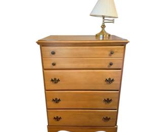Vintage FourDrawer Dresser  Lamp