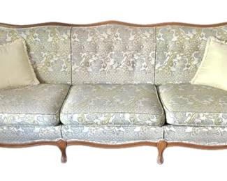 Vintage French Provincial Queen Anne Style Sofa