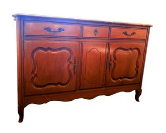 French Provincial Style Dining Room Buffet Cabinet