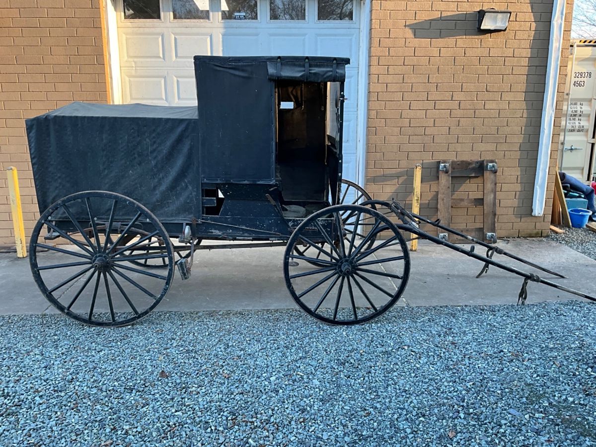 Early Amish Livestock Buggy