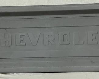 Chevrolet Embossed Metal Tailgate, 51 x 19 Inches