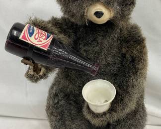 Vintage Battery-Operated Pepsi-Cola Bear Toy