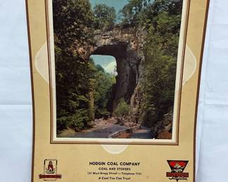 1949 Hodgin Coal Company Calendar with Red Jacket and Keen Mt Promotions, 10x16 