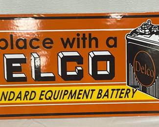 Contemporary DSP Delco Advertising Sign, 24 x 10 Inches