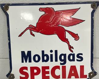 Mobilgas Special Contemporary 12×12 Metal Shield Sign