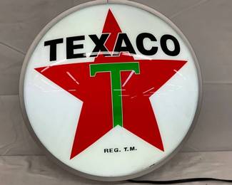 16in Texaco Light-Up Can Sign