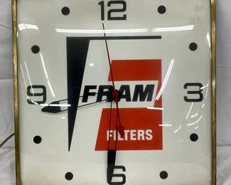 Fram Filters Advertising Clock