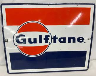 Porcelain Gulftane Sign