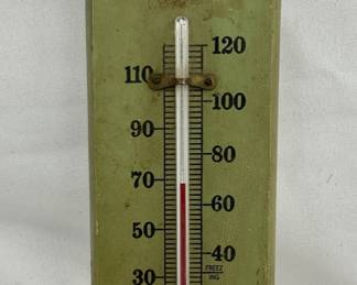 Ex-Lax Branded Wooden Thermometer, 2 1/2 x 9 Inches