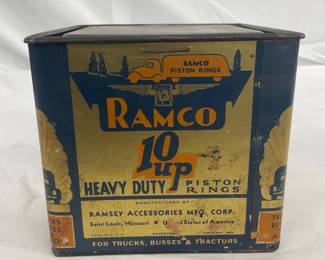 1937 Ramco 10 Up Heavy Duty Piston Rings Tin Can