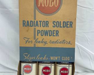 Mobo Radiator Solder Powder Cardboard Display with Easel Back and Full Product, 7 x 14 1/2 