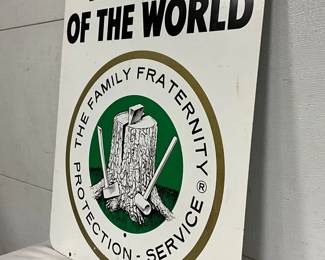 Woodmen of the World Single-Sided Metal Sign, 24in x 30in