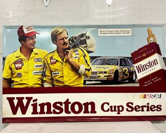 Single-Sided Embossed Winston Cup Series Advertising Sign