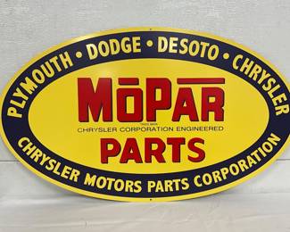 Contemporary Mopar Metal Sign, 31in x 18in