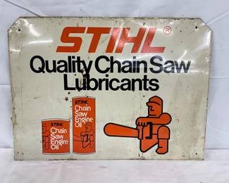 STIHL Quality Chain Saw Lubricants Metal Sign, 18 x 13.5 Inches