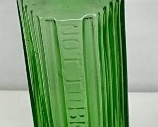 Hexagonal Glass Poison Bottle