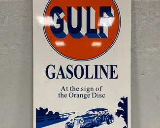 Gulf Heavy Metal Single-Sided Sign, 14 1/2in x 30in