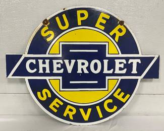 Super Chevrolet Service DSP Sign, 24x18in, Contemporary