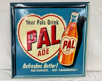 17×17 Embossed PAL ADE Beverage sign