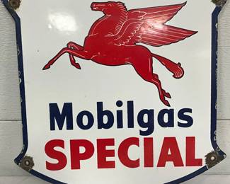 Mobilgas Special Contemporary 12×12 Metal Shield Sign