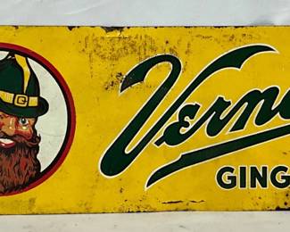 Vernor’s Ginger Ale Sign, 18in x 6in