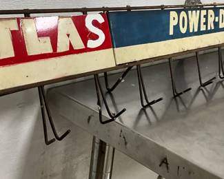 Atlas Metal Power-Drive Belts Display Rack, 41in x 6in