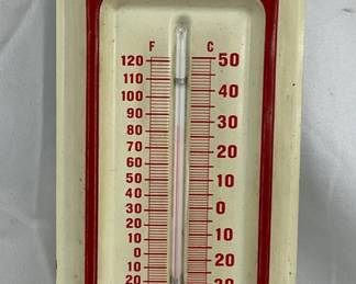 3 1/2×13 Metal Advertising Thermometer for Durocs Swine Registry