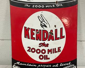 SSP Kendall 2000 Mile Oil Sign, 8in x 11in
