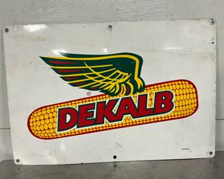 Metal Single-Sided Dekalb Advertising Sign, 24in x 16in
