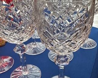 Waterford Crystal stemware glasses (8) in the "Powerscourt" pattern.
