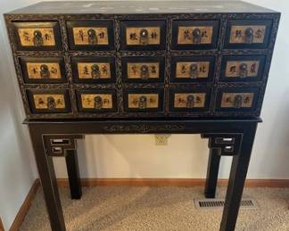 Chinese apothecary or medicine cabinet.