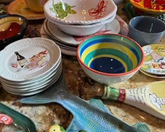Bright and fun serving dishes