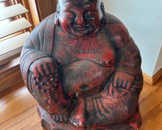 Cement painted Buddah 