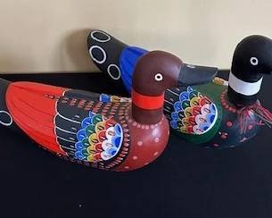 Korean painted ducks