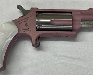 NIB North American Arms .22 Magnum Revolver with Rose Gold Finish and Pearl Grips