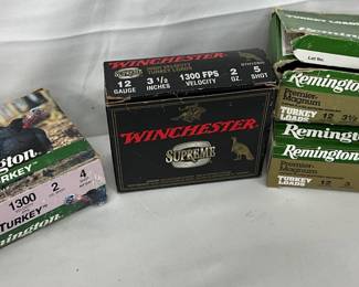 19 Rounds of Turkey Hunting 12 Gauge Ammunition from Remington and Winchester