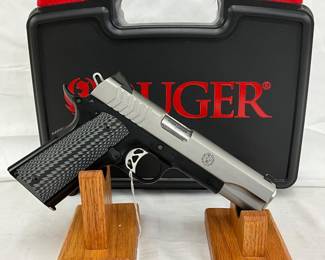 NIB Ruger Model SR1911 9mm Luger Semi-Automatic Pistol with Case and Spare Magazine