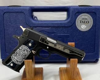 Colt 1911 Series 70, .38 Super, TALO Limited Edition ‘Mama Quilla,’ Blued Finish, 1 of 500