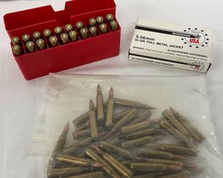 76 Rounds of .223 and 5.56 Full Metal Jacket Ammunition