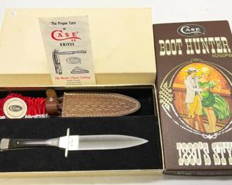 Case XX Boot Hunter Knife with Sheath and Original Packaging