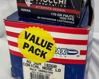 Ultra Max and Fiocchi .40 S&W Ammunition, Total 275 Rounds