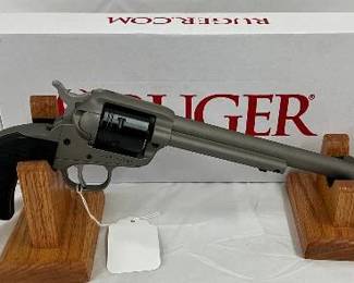 Ruger Wrangler 22 LR Revolver, Silver Cerakote finish 