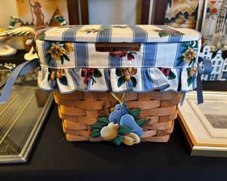 Longaberger Basket, signed