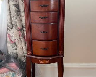 wood jewelry cabinet