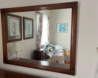 mirror, solid wood 44x34