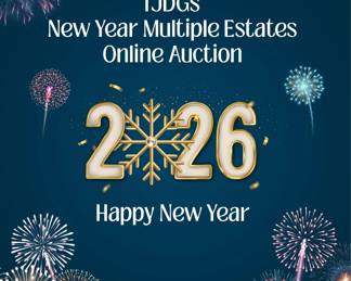 Blue and Gold Illustrated New Year 2026 Flyer