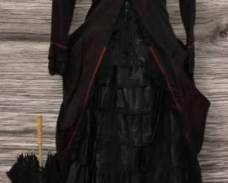 Steampunk Victorian Gothic Ensemble Dress, Bustier, Accessories