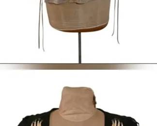 Vintage Western Duo Scully Suede Fringe Shirt JR Leather Beaded Vest