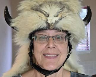 Ultimate Unique Arctic Fox Fur Warrior Helmet