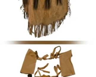 05 Striking Native AmericanStyle Buckskin Deerskin Garment... Perfect for Historical Costuming